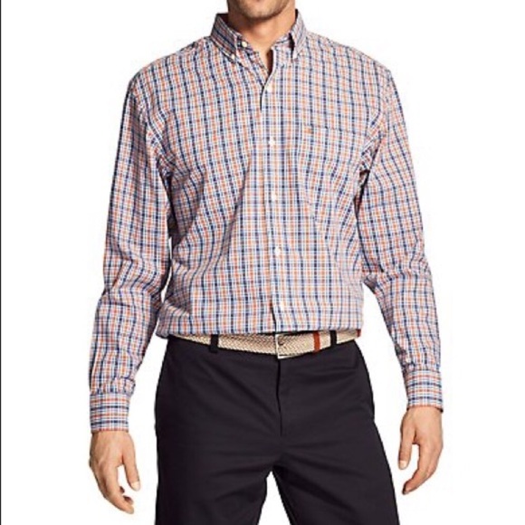 Izod Other - IZOD Men’s Button Down Long Sleeve Plaid Shirt L
